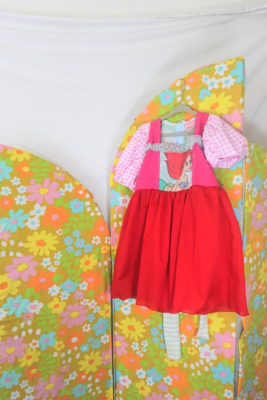 OOAK Handmade vintage textile kids dress size 4/5
