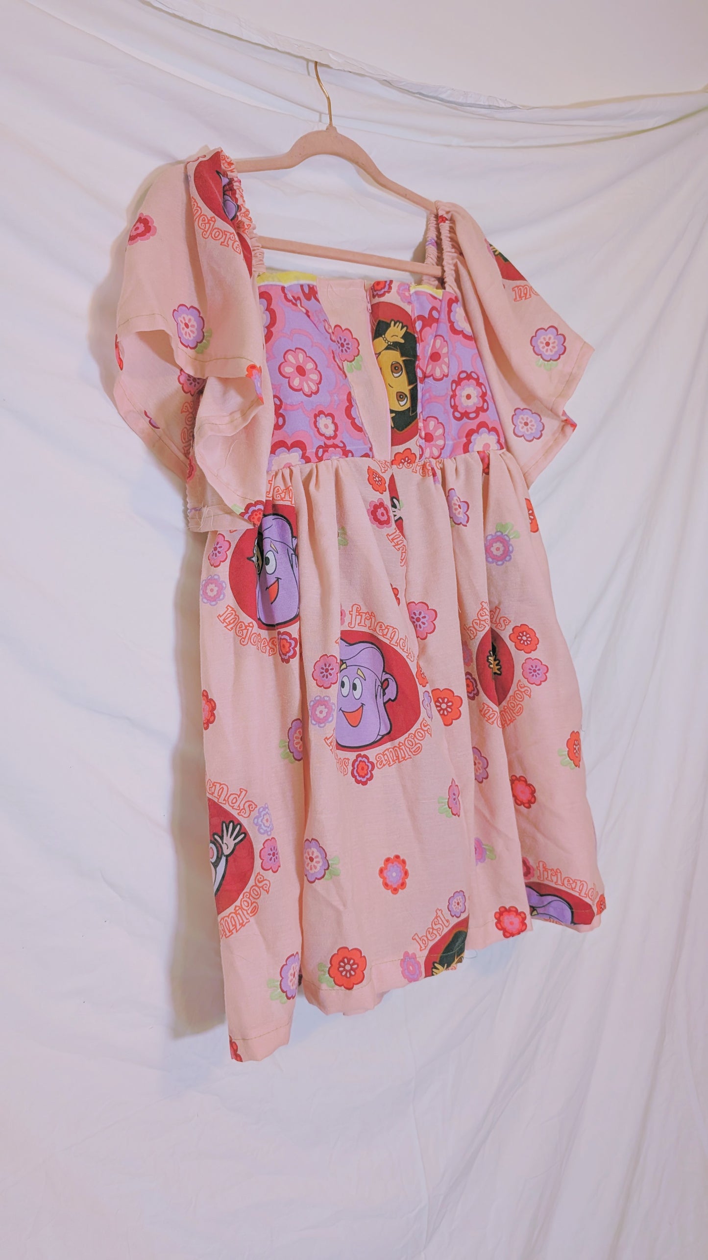Handmade vintage textile dress size XS/S