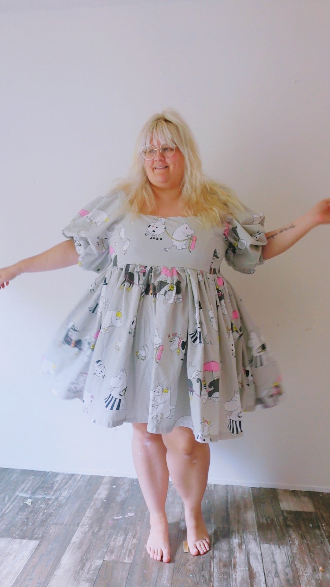OOAK Handmade vintage textile dress size 2X/3X