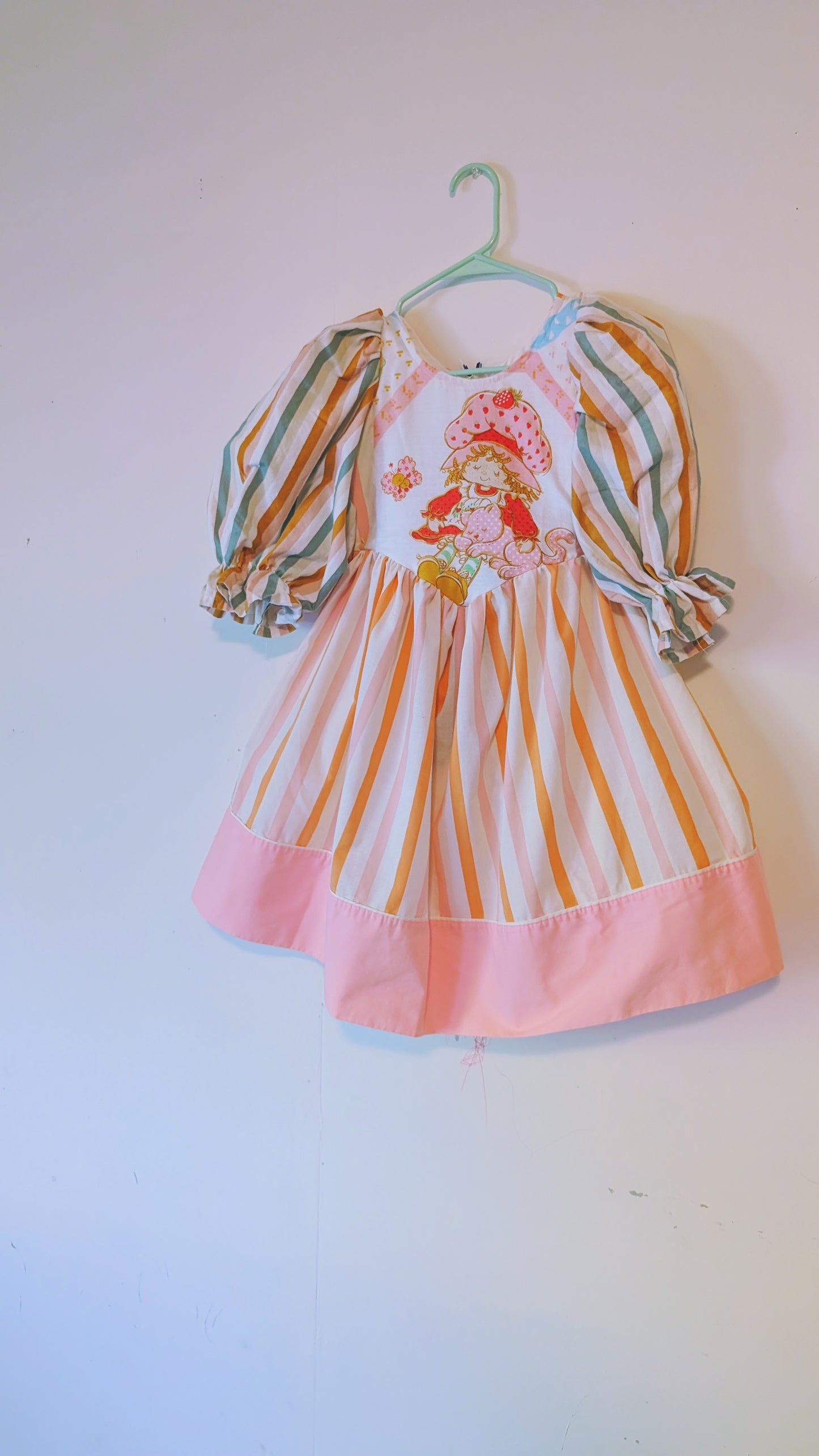 OOAK Handmade vintage textile dress size S