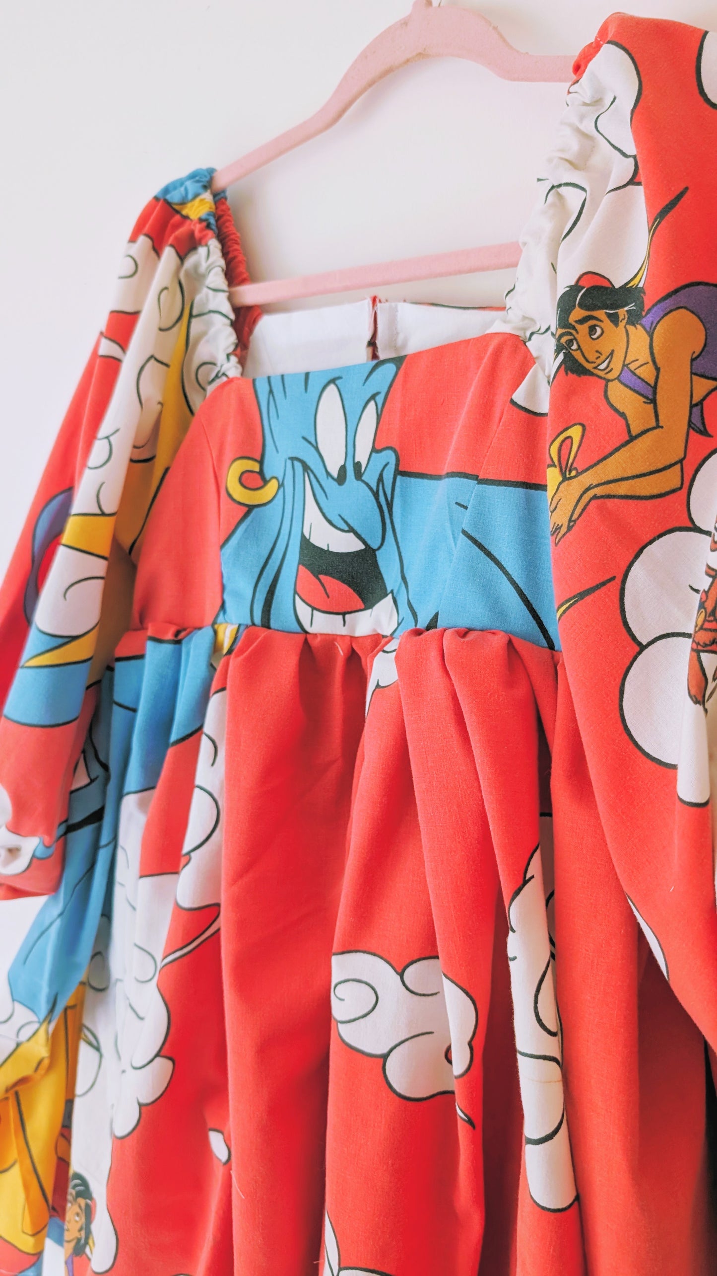 OOAK Handmade vintage textile dress size S/ M