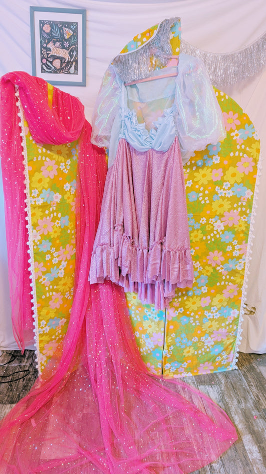 OOAK Handmade vintage textile dress size 3x