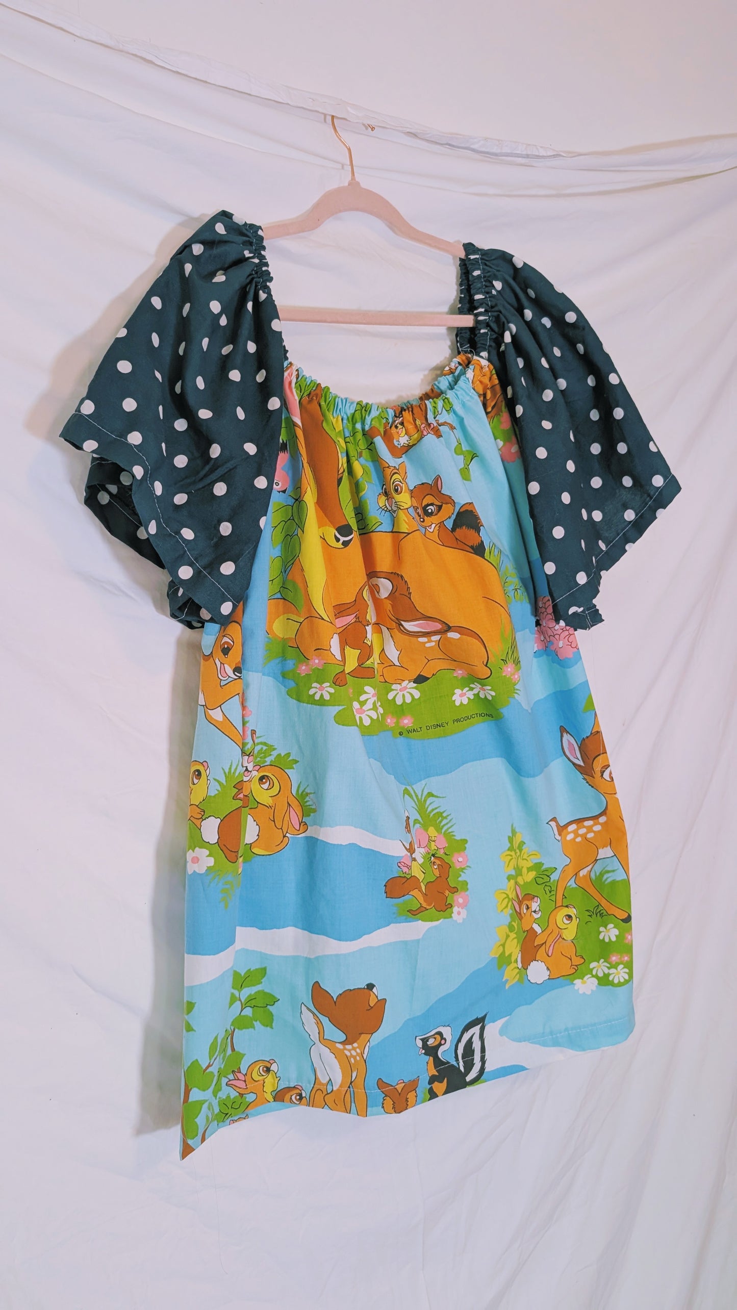 Handmade vintage textile dress size M/L