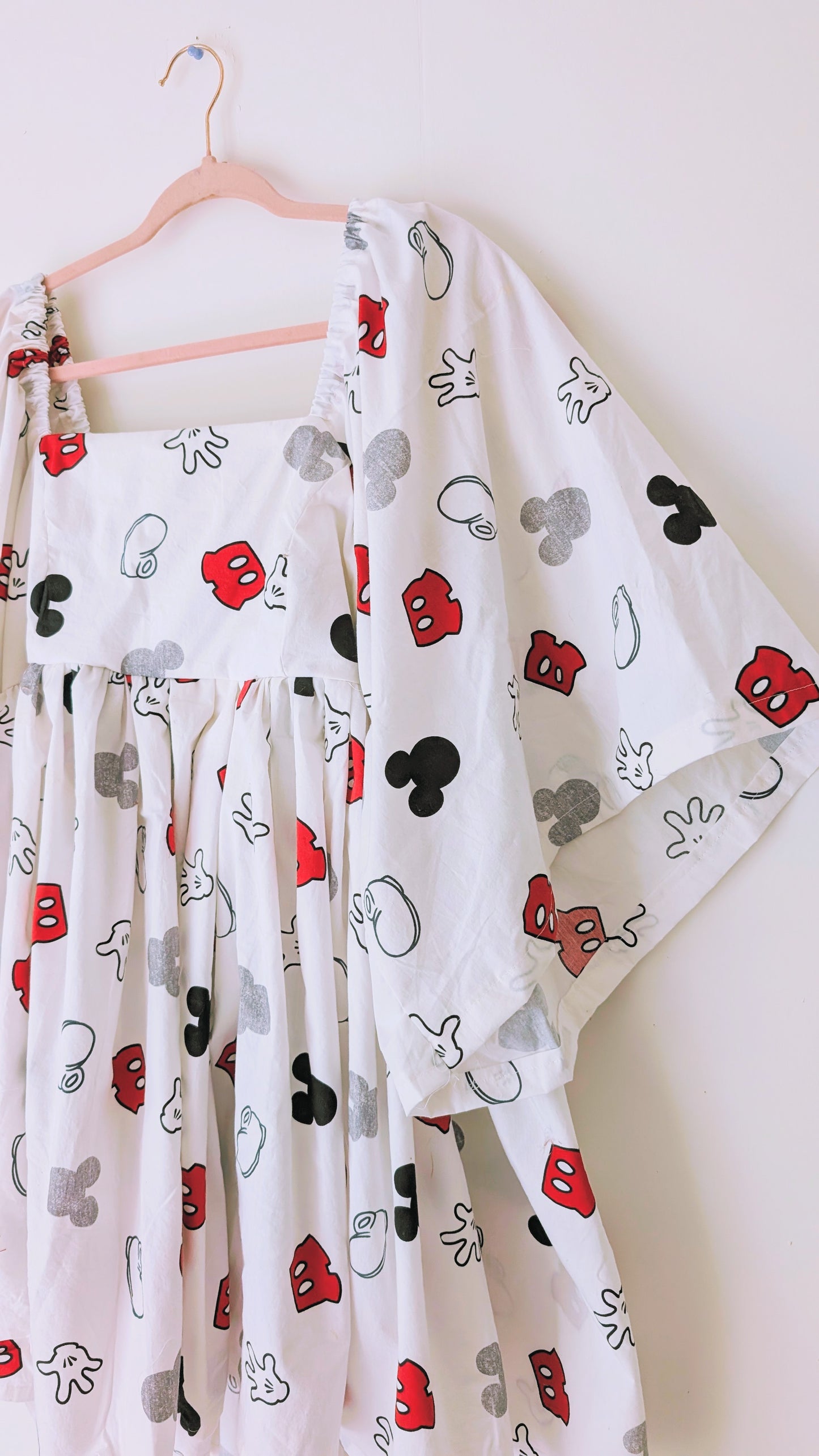 OOAK Handmade vintage textile dress size L/XL