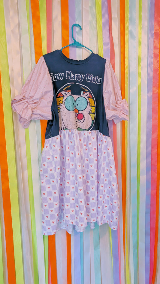 Tootsie pops OOAK shirt dress Lg